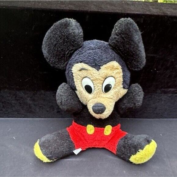 Vintage 1950’s Walt Disney Productions Mickey Mouse Plush Stuffed RARE - Picture 9 of 9